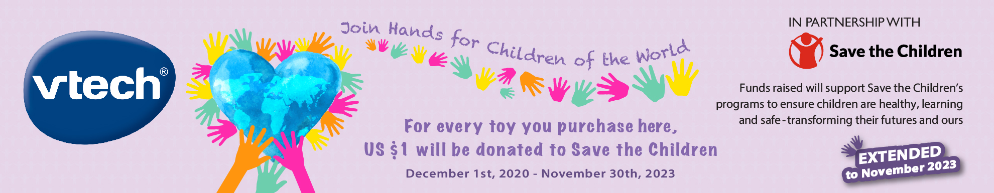 Join Hands for Children of the World - For every toy you purchase here, $1 USD will be donated to Save the Children